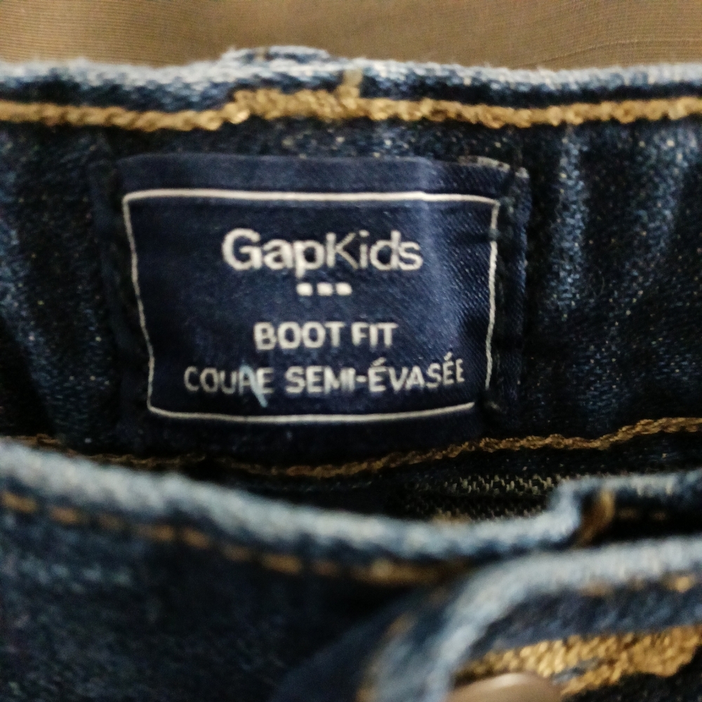 Girls Gap Kids Jeans Adjustable Waist Sz 10 - Picture 3 of 4